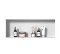 Estante Organizador de nicho de Pared para baño, Ducha empotrada, Carrito de Acero Inoxidable para baño, Almacenamiento, champú y artículos de tocador.