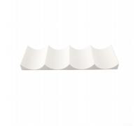 Estante organizador horizontal para botellas de vino para refrigerador, apilable, ahorro de espacio, con parte inferior antideslizante estable (blanco)