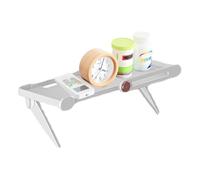 Estante Organizador para TV - Soporte De Almacenamiento Sin Taladros para Ahorrar Espacio En Panel Plano,Organizador para Decodificador y Router,para Mandos A Distancia, Telefonos Y