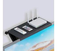 Estante organizador superior de TV de altura ajustable para gestionar cables, controladores, libros, altavoces y otros artículos del hogar de forma ordenada y cómoda (M sin borde)