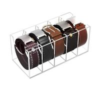 Estante para almacenamiento de cinturones - Soporte acrílico para almacenamiento de cinturones, soporte y expositor para almacenamiento de estuches para cinturones | Vitrina de acrílico para