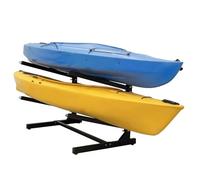 Estante para Almacenamiento de Kayaks, estantes Independientes para Kayaks para Garaje, Soporte de Metal Resistente para Kayaks, Estante de Almacenamiento Ajustable para Interiores y exterio