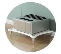 Estante para altavoces HiFi de 3 niveles, gabinete de TV y soporte amplificador, almacenamiento de equipos AV para cine en casa, nizer de audio, diseño moderno, madera, fácil montaje