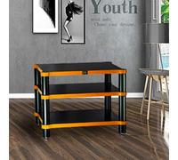 Estante para Amplificador HiFi, Torre de Medios AV, gabinete estéreo, Estante de Almacenamiento de 1, 2, 3 y 4 Niveles para hogar, Oficina, Cine y reuniones (3 Niveles, 60 x 48 x 56,5 cm)
