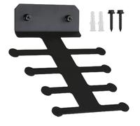 Estante para bandas elásticas | Organizador multifuncional de metal de uso intensivo | Estante de pared para barras de gimnasio y garaje | Para organización de entrenamiento fitness en casa con