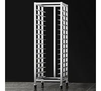 Estante para bandejas de refrigeración de almacenamiento comercial, carrito de alimentos rodante para un fácil transporte en estudios de postres, panaderías, cafeterías y supermercados