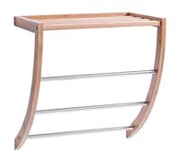 Estante para baño con toallero Bambú (L x An x Al: 24 x 38 x 40 cm, Materiales naturales, Bambú)