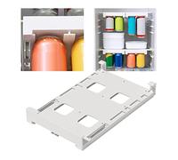 Estante para botellas de refrigerador para bebidas, organizador para cerveza, vino y latas, estante de almacenamiento de plástico ABS que ahorra espacio