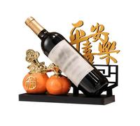 Estante para botellas de vino Adornos decorativos de cerámica Estante para vinos de caqui Estante para botellas de vino Sala de estar creativa Decoración del hogar Estantes para vinos Encimera Beauty