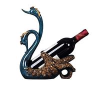 Estante para botellas de vino para el hogar, gabinete de vino, sala de estar, estante de vino creativo de cisne, estante de vino de resina, decoración de regalo, estante de vino