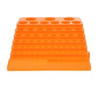 Estante para Brocas de 84 Orificios, Organizador de Brocas Abs Naranja