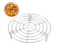 Estante para cocinar al vapor, soporte de cocina inoxidable, estantes resistentes al calor con base elevada, herramienta de cocina versátil, estante multiusos con diseño práctico, accesorio de vapor