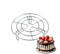 Estante para cocinar al vapor, soporte de cocina inoxidable, estantes resistentes al calor con base elevada, herramienta de cocina versátil, estante multiusos con diseño práctico, accesorio de vapor