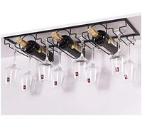 Estante para copas de vino, soporte para copas de vino, gabinete boca abajo, estante para decoración de botellas de vino, soporte para botellas de vino tinto, soporte para copas de vino C 52 cm (color