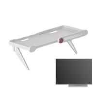 Estante para de TV, Soporte de Almacenamiento Ajustable sin Taladro, para Soporte de TV, Estante de de Cables, para Control Remoto, Consola de Juegos, Altavoces de teléfono, hogar