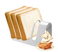 Estante para enfriar pan - Cortador de tostado, soporte rectangular de acero inoxidable, plataforma de secado premium | Rejilla de cocina duradera sin para freidora de aire, vajilla, mostrador de