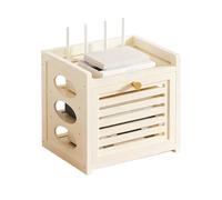 Estante para enrutador, caja de almacenamiento para enrutador WiFi, caja wifi para ocultar, caja de organización y gestión de cables, para oficina y hogar