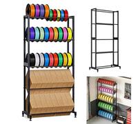 Estante Para Filamento 3D, Soporte De Almacenamiento 13x65x33 Cm Para Bobinas PLA/ABS/PETG/TPU/Madera, Organizador Compatible Con Impresoras 3D Para Taller Y Estudio