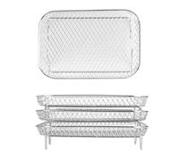 Estante para freidora de aire, soporte de acero inoxidable para cocinar en cestas, accesorio que ahorra espacio para máquinas estilo DZ201, ideal para tostar, deshidratar, y preparar comidas