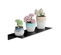 Estante para grifo de baño para tocador, construcción de aleación de aluminio con montaje de pegamento para instalación no invasiva (negro (30))