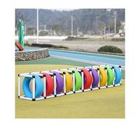 Estante para Guardar neumáticos en el Patio de recreo Escolar, Organizador de neumáticos con Hebilla de PVC, Sistema portátil de Almacenamiento de neumáticos (Color: Blanco, Tamaño