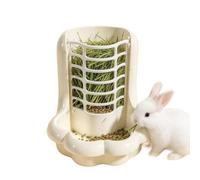 Estante para Heno, Contenedor Alimentación Dividido Desmontable con Bandeja | Soporte Para Comida, Accesorios Para Jaula De Conejo, Estante Para Heno Para Conejo Y Juego De Cuencos Para Comida