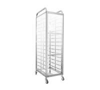 Estante para hornear de 15 niveles con ruedas para enfriar y secar, apto para uso doméstico y comercial