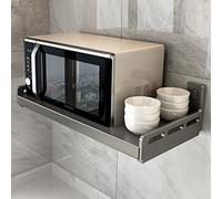 Estante para horno eléctrico montado en la pared, estante duradero, ideal para horno microondas y horno eléctrico, organizador que ahorra espacio