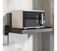 Estante para horno microondas montado en la pared, estante que ahorra espacio, fácil instalación, diseño duradero y versátil para hornos eléctricos/microondas