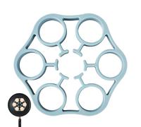 Estante para huevos para hervir, soporte para huevos al vapor, soporte de silicona de alimenticio, herramienta de cocina resistente al calor, ideal para cocinar, olla a presión y utensilios de