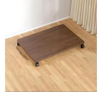 Estante para impresora debajo del escritorio, soporte para impresora rodante y soporte de CPU, de madera, diseño que ahorra espacio, fácil de mover por casa u oficina, 50 x 35 x 6,2 cm, con 4 ruedas