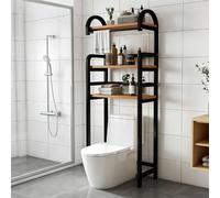 Estante Para Inodoro Situado Encima Del Inodoro. Se Adapta A Los Inodoros Montados En El Suelo En Baños Compactos. Ideal Para El Cuarto De Baño(Style H,50cm/19.7in)