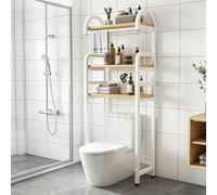 Estante Para Inodoro Situado Encima Del Inodoro. Se Adapta A Los Inodoros Montados En El Suelo En Baños Compactos. Ideal Para El Cuarto De Baño(Style D,70cm/27.6in)