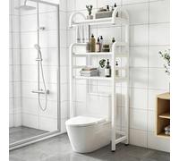 Estante Para Inodoro Situado Encima Del Inodoro. Se Adapta A Los Inodoros Montados En El Suelo En Baños Compactos. Ideal Para El Cuarto De Baño(Style C,70cm/27.6in)