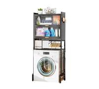 Estante para Lavadora, Mueble para Lavadora de Carga Superior, Estante para baño sobre Lavadora, lavadoras de Altura Ajustable para baño, Cocina, lavadero, Blanco, A