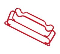 Estante para Mancuernas de Hierro Rojo para Gimnasio Compacto | Soporte Resistente, Evita Rodadura y Ordena Pesas, Fácil de Mover, Adecuado para Estudio Fitness