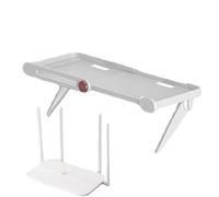 Estante para Monitor, Soporte de Panel Plano Ancho Ajustable sin Taladro, Estante para de Cables de enrutador, Control Remoto, Consola de Juegos, Altavoces de teléfono