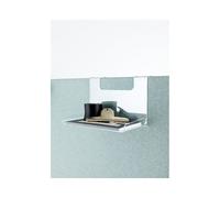 Estante para pared separadora acústica estándar para mesas H x A x P 170 x 250 x 30 mm, plástico