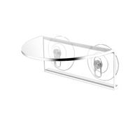 Estante para plantas de pecera, soporte acrílico con ventosas, soporte de césped acuático - Estante compacto transparente para plantas de acuario para ventana de pecera
