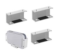 Estante para portátil debajo del escritorio, estante multifuncional para laptop con soporte seguro, bandeja de almacenamiento protectora para caja de TV, enrutador y accesorios de computadora,