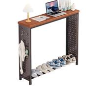 Estante para radiador con un soporte flotante de madera de 20 cm que se puede utilizar como mesa auxiliar de sofá, mesa de almacenamiento, fácil de montar, adecuado para salas de estar familiares
