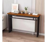 Estante para radiador, mesa consola, moderna mesa de sofá extra estrecha para sala de estar, pasillo, vestíbulo, mesa decorativa de madera