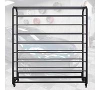 Estante para Rollos de Vinilo, 170 cm de Alto, Resistente, Organizador de Acero móvil para Vinilo, Cuero, láminas para Ventanas y Papel Tapiz, Varilla Ajustable, Ruedas con Freno - Uso Comer