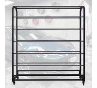 Estante para Rollos de Vinilo, 170 cm de Alto, Resistente, Organizador de Acero móvil para Vinilo, Cuero, láminas para Ventanas y Papel Tapiz, Varilla Ajustable y Ruedas con Bloqueo, Uso com