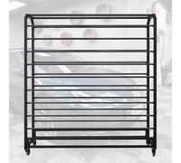 Estante para Rollos de Vinilo, Estante para Rollos de Tela Resistente de 179 cm de Alto, Organizador móvil para Vinilo y Cuero, Varilla Ajustable, Ruedas con Freno para exhibir películas par