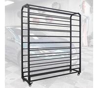 Estante para Rollos de Vinilo, Estante Resistente de 67 Pulgadas de Alto para Rollos de Tela, Organizador de Acero móvil para Vinilo, Cuero, láminas para Ventanas y Papel Tapiz. Varilla ajus