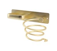 Estante para Secador de Pelo, Ahorro de Espacio, Secado Rápido, Color Dorado, Fácil Instalación, Decoración del Hogar, Soporte para Secador de Pelo de Baño