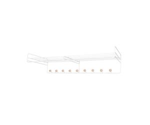 Estante para Sombreros Bill L Blanco/ Abedul