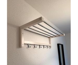 Estante para sombreros IKEA TJUSIG, 79 cm, blanco