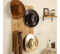 Estante para sombreros montado en la pared que ahorra espacio para organizar y mostrar sombreros sin daños ni desorden en cualquier entorno